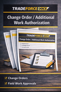 Change Order / Additional Work Authorization | Operations Compliance PDF