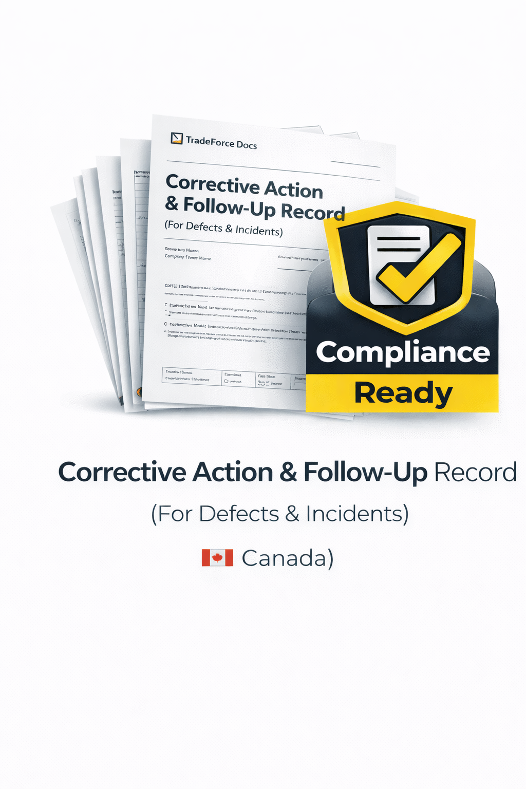 Corrective Action & Follow-Up Record – Canada | Driver Compliance PDF