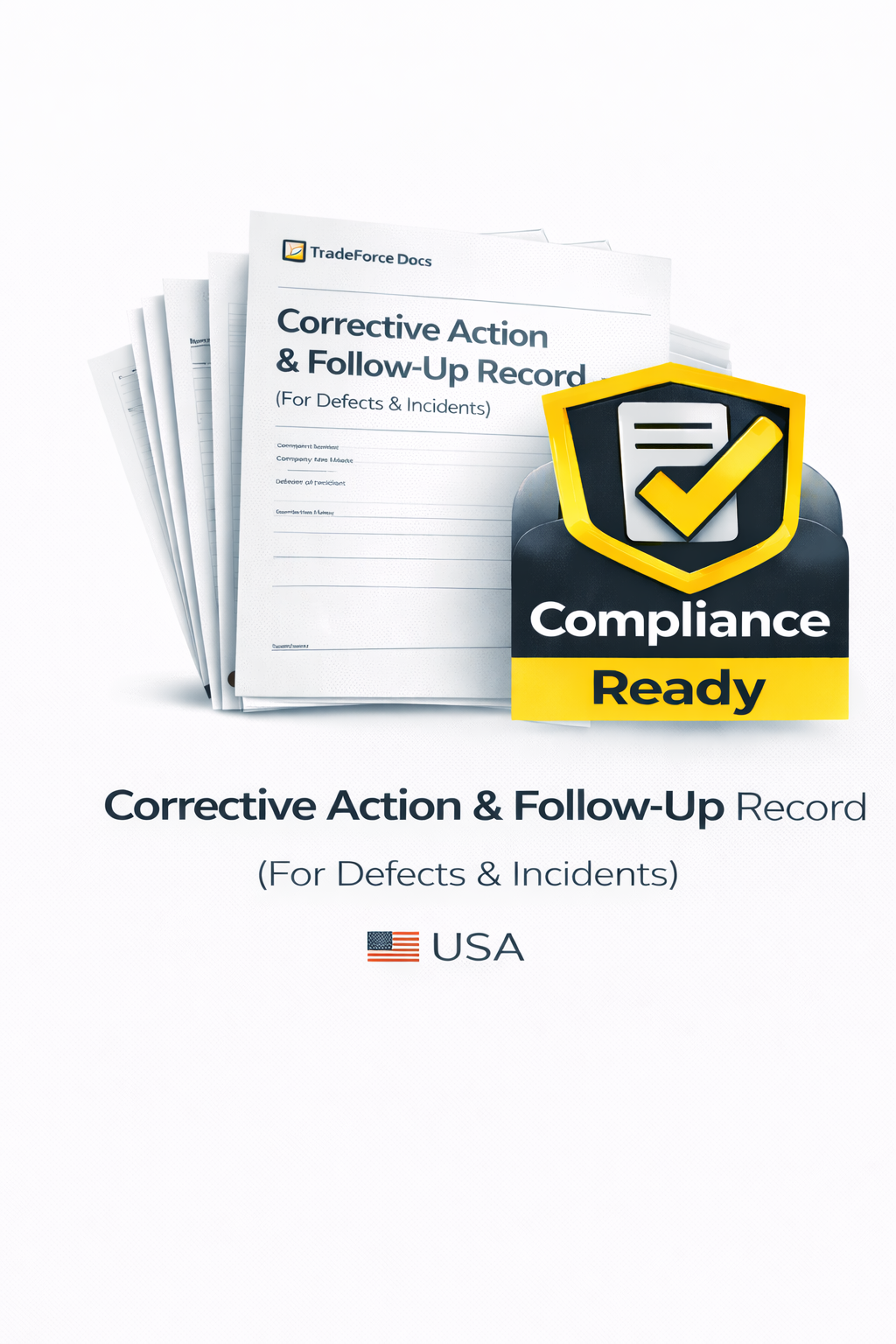 Corrective Action & Follow-Up Record – USA | Driver Compliance PDF