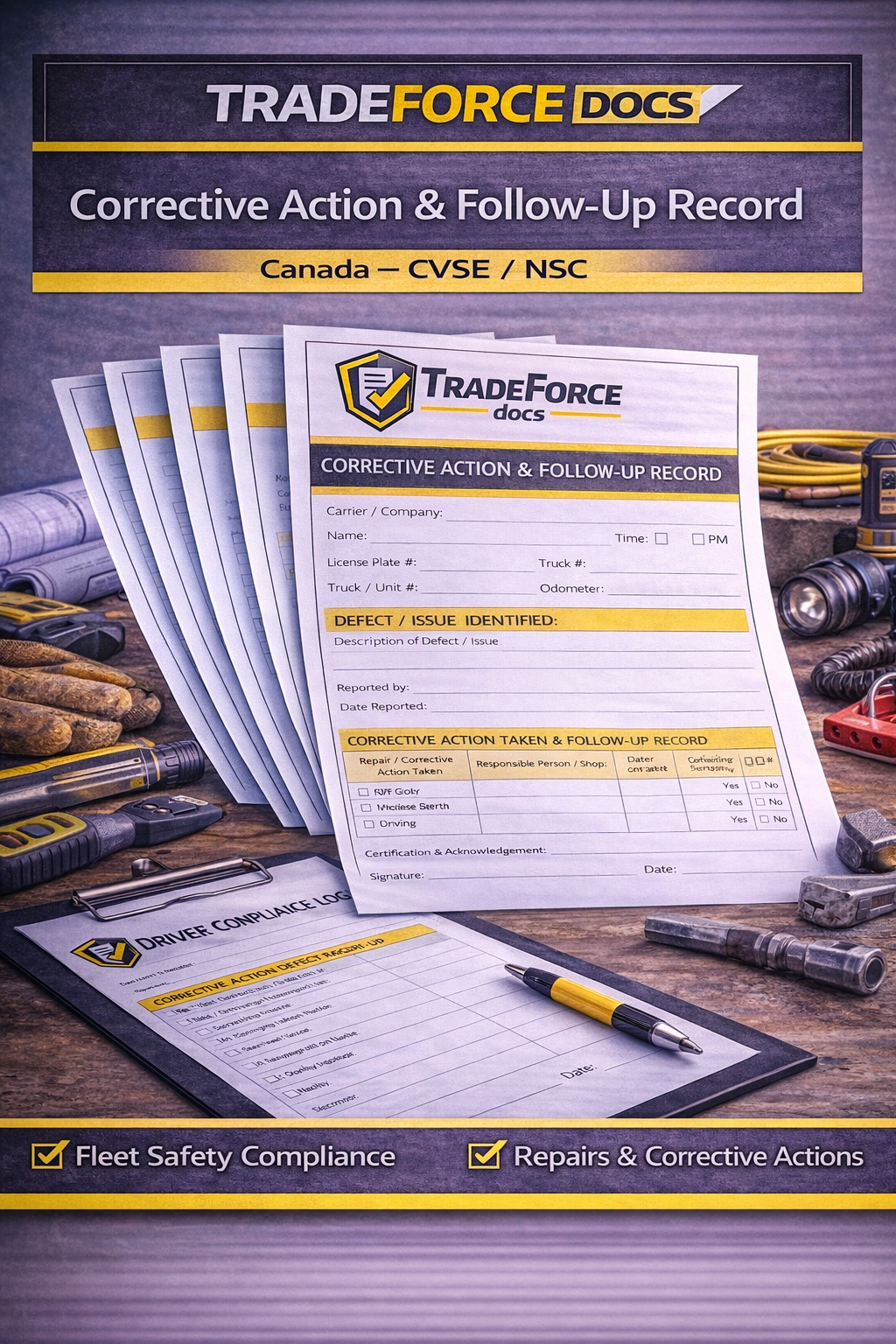 Corrective Action & Follow-Up Record – Canada | Driver Compliance PDF