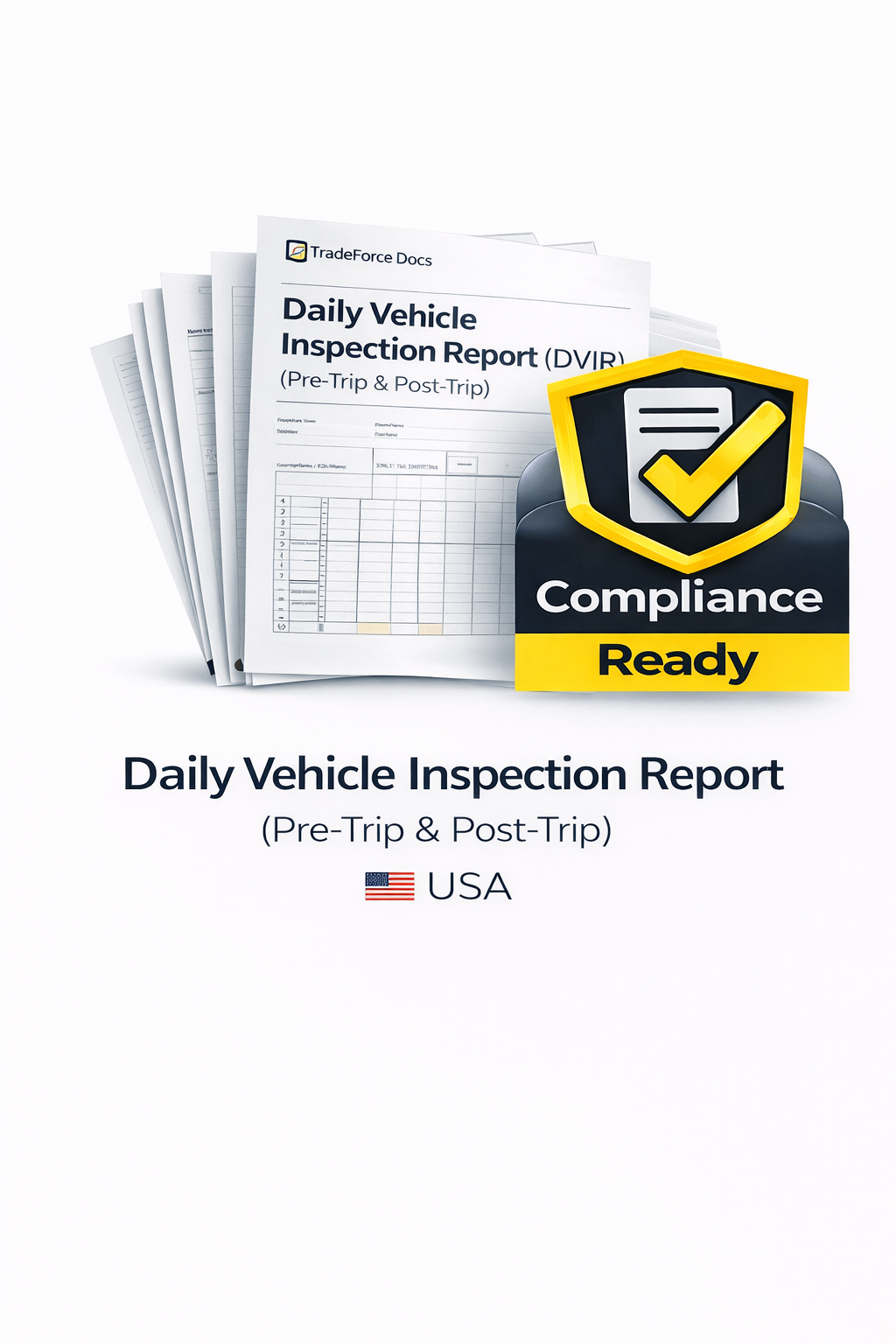 Daily Vehicle Pre-Trip / Post-Trip Inspection – USA | Driver Compliance PDF