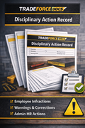 Disciplinary Action Record | Operations Compliance PDF