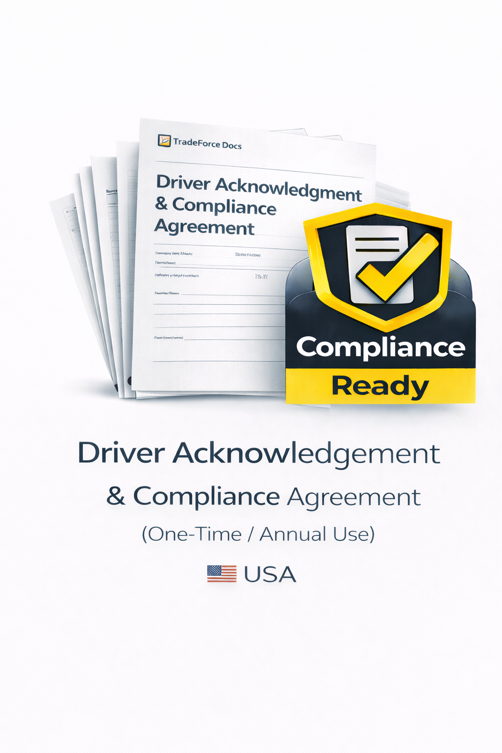 Driver Acknowledgement & Compliance Agreement – USA | Driver Compliance PDF