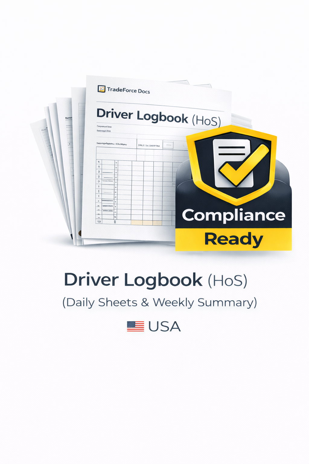 Driver Logbook – USA (HOS) | Driver Compliance PDF