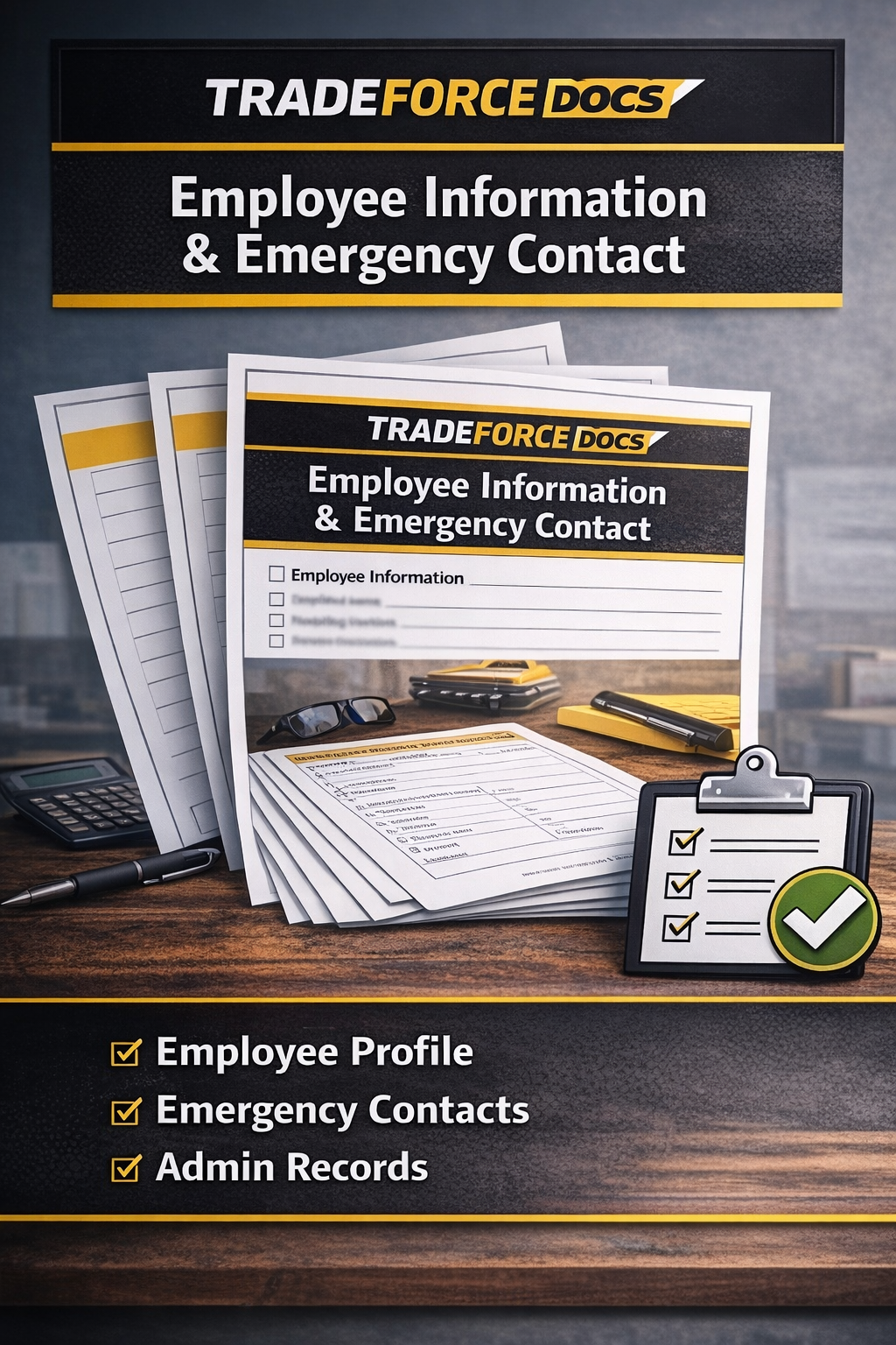 Employee Information & Emergency Contact Form | Operations Compliance PDF