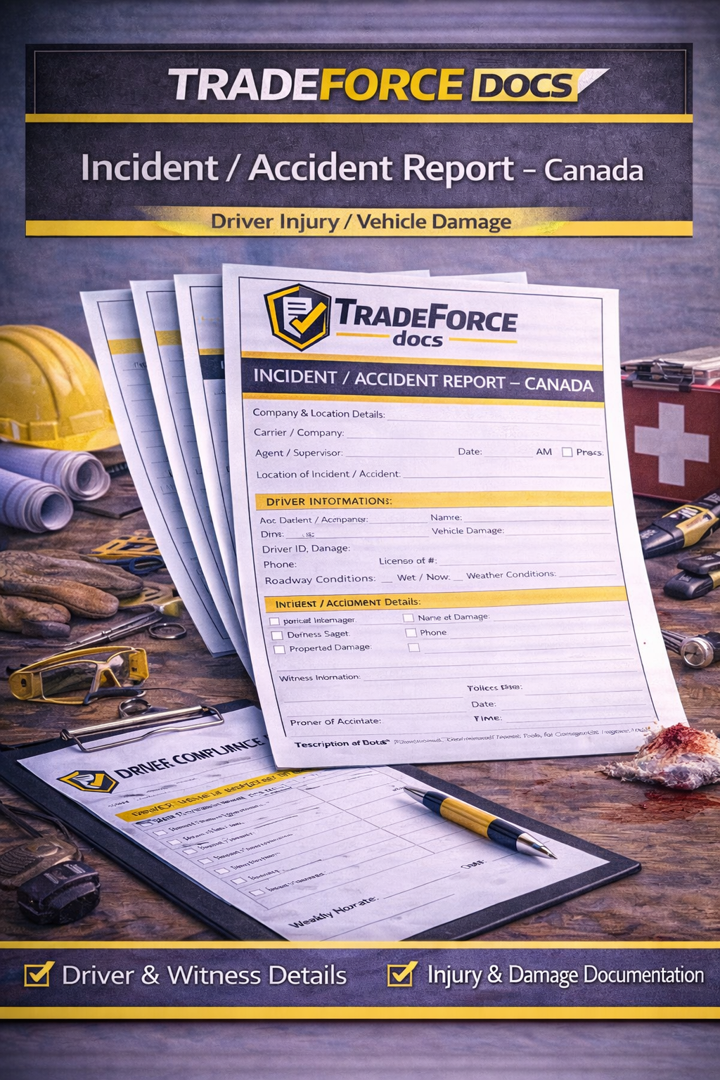 Incident / Accident Report – Canada | Driver Compliance PDF