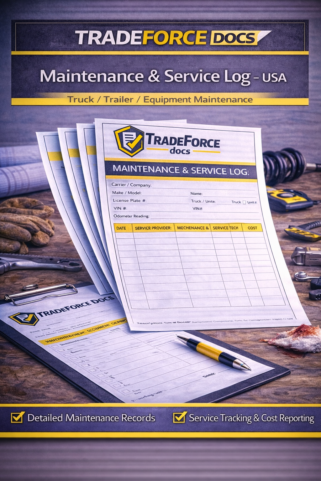 Maintenance & Service Log – USA | Driver Compliance PDF