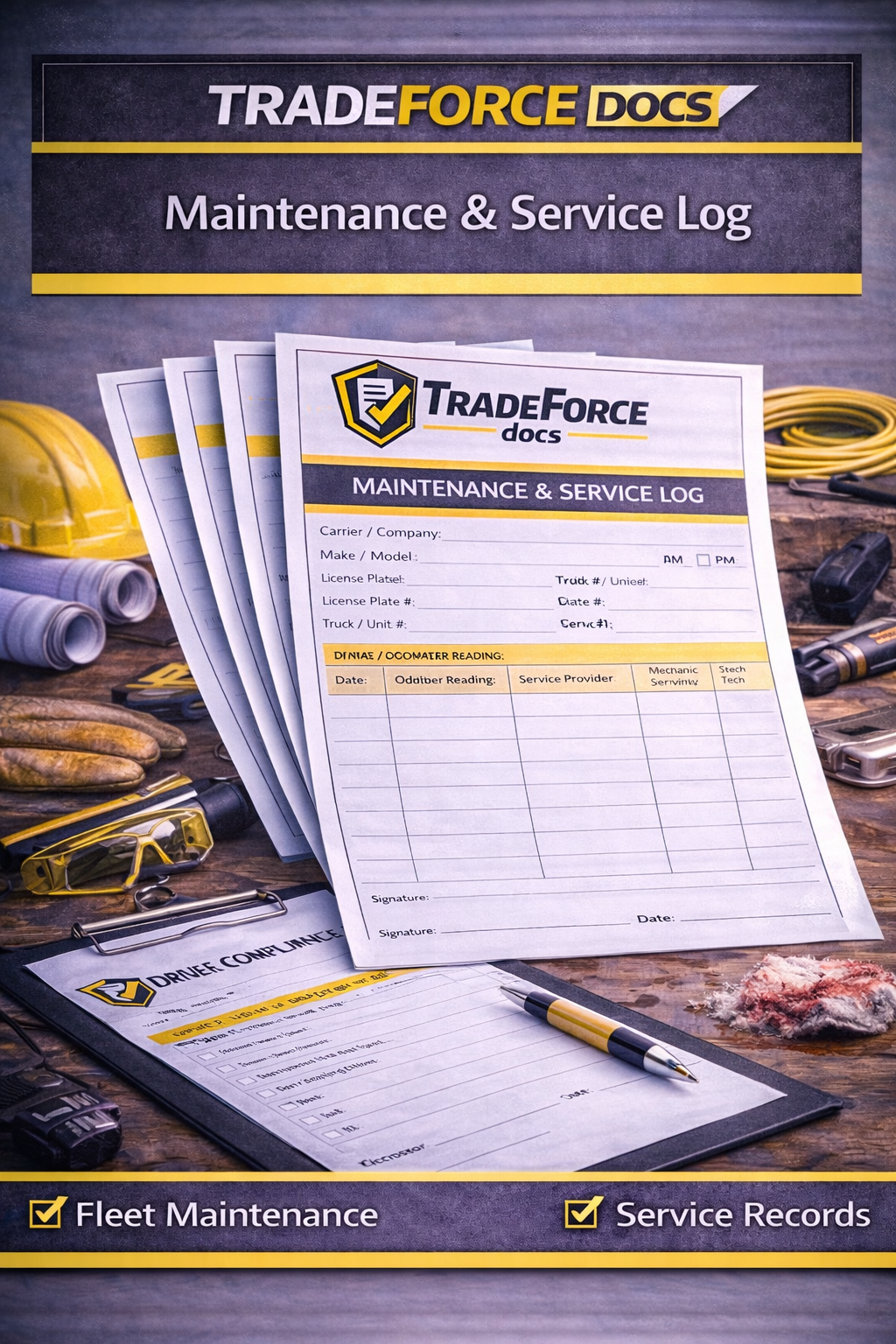 Maintenance & Service Log – Canada | Driver Compliance PDF