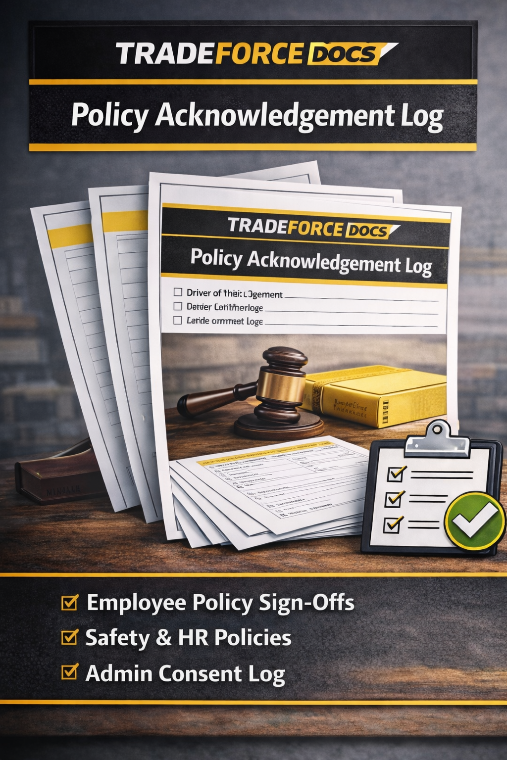 Policy Acknowledgement Log | Operations Compliance PDF