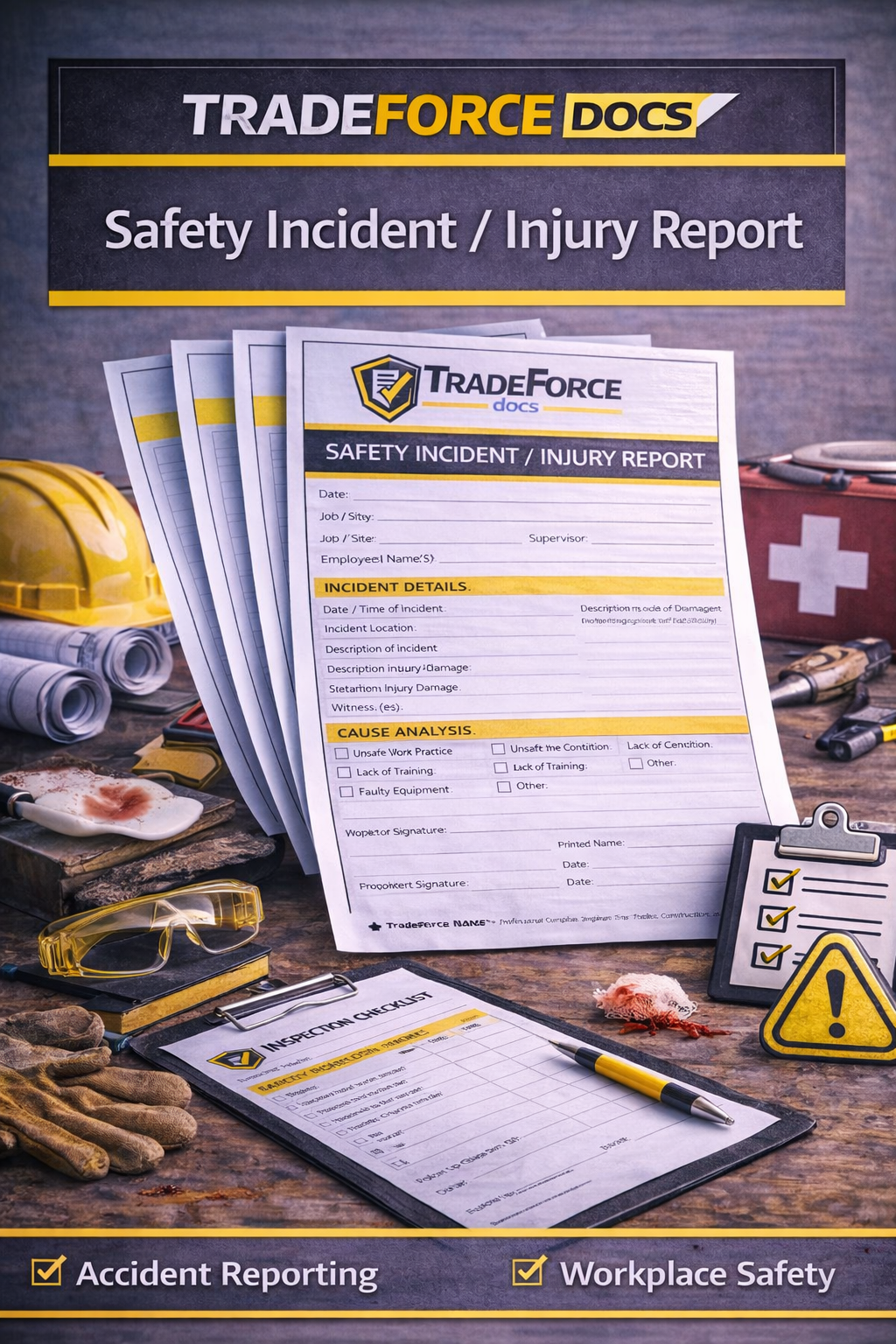 Safety Incident - Injury Report (Trades) - Safety Compliance PDF