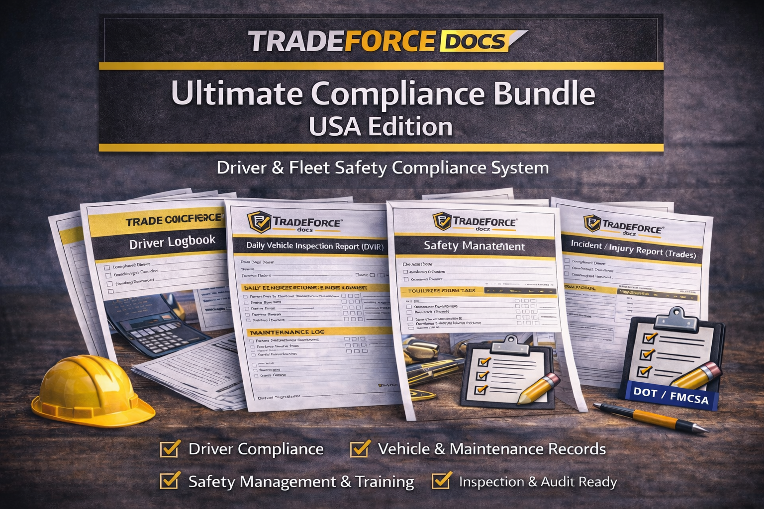 Ultimate Compliance Bundle – USA | Driver & Fleet Safety Compliance PDFs